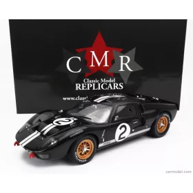   Cmr - Ford Usa Gt40 Mkii 7.0L V8 Team Shelby American Inc. N 2 Winner 24H Le Mans 1966 B.Mclaren - C.Amon Black Silver