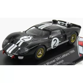   Cmr - Ford Usa Gt40 Mkii 7.0L V8 Team Shelby American Inc. N 2 Winner 24H Le Mans 1966 B.Mclaren - C.Amon Black Silver