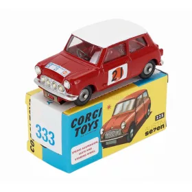   Corgi - AUSTIN SEVEN (MINI) N 21 RALLY RAC INTERNATIONAL 1966 TONY FALL - MIKE WOOD RED WHITE