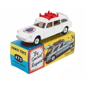   Corgi - CITROEN ID19 SW STATION WAGON SAFARI CORGI SKI CLUB 1960 WHITE