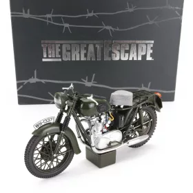   Corgi - TRIUMPH TR6 1962 - THE GREAT ESCAPE MOVIE - LA GRANDE FUGA - STEVE McQUEEN MILITARY GREEN