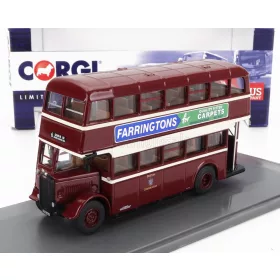   Corgi - GUY UTILITY AUTOBUS BURTON CORPORATION 6 CALAIS 1960 RED CREAM