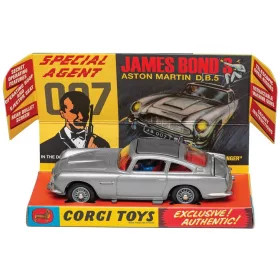   Corgi - ASTON MARTIN DB5 1965 - 007 JAMES BOND - GOLDFINGER 1964 - 60 s VERSION SILVER