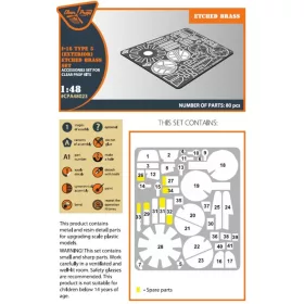   Clear Prop Models - I-16 type 5 EXTERIOR PE parts for CP kits