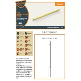 Clear Prop Models - I-16 brass pitot tube