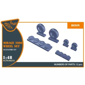 Clear Prop Models - Mirage-2000 wheel set