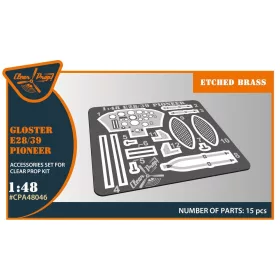   Clear Prop Models - Gloster E28/39 Pioneer PE parts for CP kits