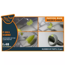   Clear Prop Models - F-86A double-sided painting mask for CP kits