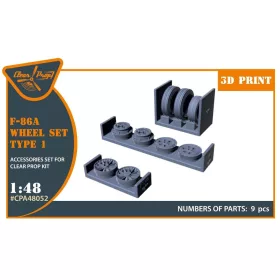 Clear Prop Models - F-86A wheel set type 1 for CP kits