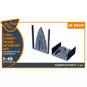   Clear Prop Models - F-86A Canopy frame detailing set for CP kits