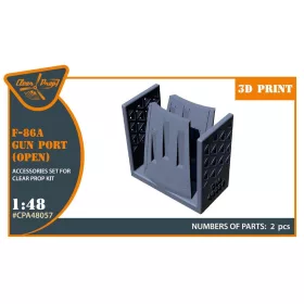Clear Prop Models - F-86A gun port (open) for CP kits