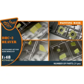   Clear Prop Models - DHC-2 Beaver painting mask for Dora Wings kit