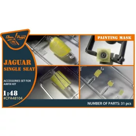   Clear Prop Models - Jaguar Single seat painting mask for Airfix kit
