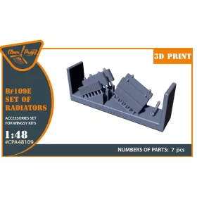 Clear Prop Models - Bf-109E set of radiators for Wingsy Kits