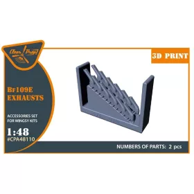 Clear Prop Models - Bf-109E exhausts for Wingsy Kits