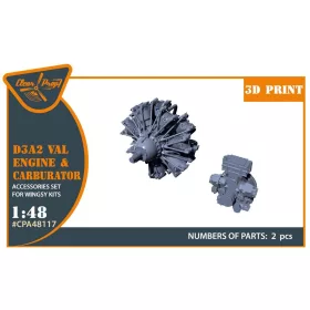   Clear Prop Models - D3A2 VAL carbureted engine for Wingsy Kits