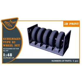 Clear Prop Models - Kubelwagen type 82 Wheel set