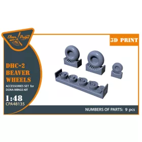 Clear Prop Models - DHC-2 Beaver Wheels set for Dora Wings