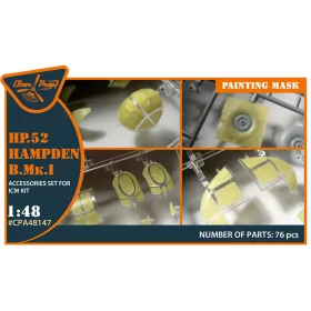   Clear Prop Models - HP.52 Hampden B.Mk.I painting mask  for ICM