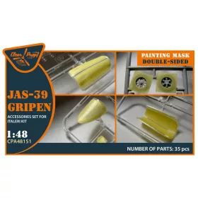   Clear Prop Models - JAS 39 Gripen double-sided painting mask for Italeri