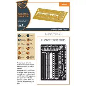   Clear Prop Models - Ki-51 Sonia (all versions) PE landing flaps for CP kits CP72011/CP72012/CP72013