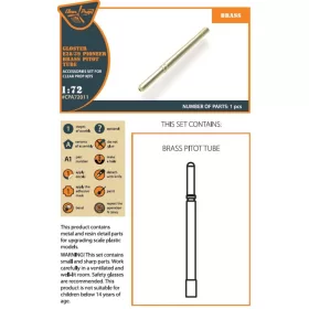   Clear Prop Models - Gloster E28/39 Pioneer brass pitot tube for CP kits CP72001/CP72007