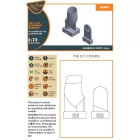  Clear Prop Models - UH-2 A/B SEASPRITE resin exhaust for CP kit CP72002