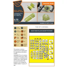   Clear Prop Models - Ki-51 Sonia (all versions) painting mask for CP kits CP72011/CP72012/CP72013