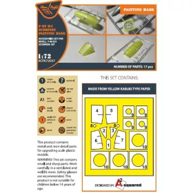 Clear Prop Models - F-89 D/J painting mask for REVELL kit