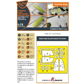   Clear Prop Models - F-16B/D twin seater painting mask for REVELL kit