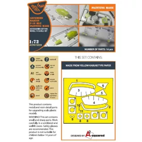   Clear Prop Models - F-16 single seater painting mask for REVELL kit