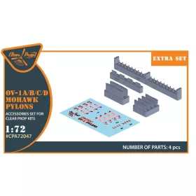 Clear Prop Models - OV-1 A/B/C/D Mohawk pylons for CP kit
