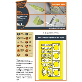   Clear Prop Models - M6A1 Seiran painting mask for Tamiya kit 60737