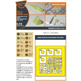   Clear Prop Models - M6A1-K Nanzan painting mask for Tamiya kit 60738