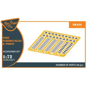   Clear Prop Models - Wire Turnbuckles and ports PE set for CP kits DH.9a/R-1/MR-1