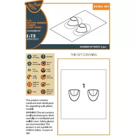   Clear Prop Models - I-16 vacuum formed canopy (late version) for CP kit