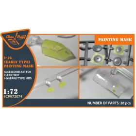   Clear Prop Models - I-16 (early version) painting mask for CP kit