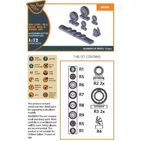 Clear Prop Models - MiG-23ML, MLD, P, MLAE wheel set