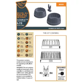   Clear Prop Models - MiG-23ML, MLD, P, MLAE Exhaust and air scoops for CP kits