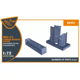 Clear Prop Models - MiG-23 undercarriage covers for CP kits