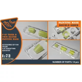   Clear Prop Models - F-5F Tiger II painting mask for Italeri kits