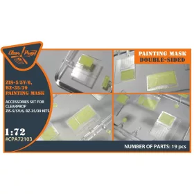   Clear Prop Models - ZiS-5/5V/6/BZ35/39 painting mask for CP kits