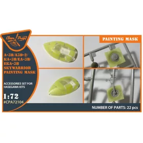Clear Prop Models - A-3B painting mask for Hasegawa kits