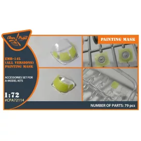 Clear Prop Models - EMB-145 painting mask for A-model kits