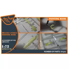   Clear Prop Models - Me-410 B-1/U2/U4/R4 painting mask for Airfix kit