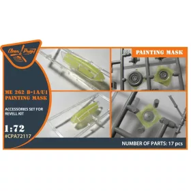   Clear Prop Models - Me-262B-1A/U1 painting mask for REVELL kit