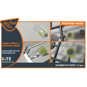   Clear Prop Models - Fairey Delta 2 painting mask for Dora Wings kit