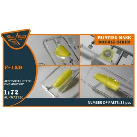 Clear Prop Models - F-15D painting mask for Finemolds kits