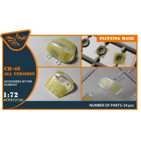 Clear Prop Models - CH-46 painting mask for Fujimi kits