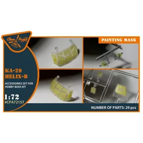   Clear Prop Models - Ka-29 Helix-B painting mask for Hobby Boss kits